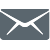 An email icon consisting of a gray envelope sits against a plain background.